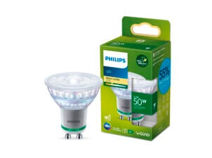 Philips spot LED GU10 50W blanc chaud
