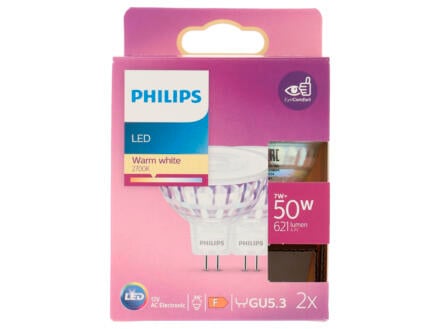 Philips spot LED GU5.3 7W 2 pièces 1