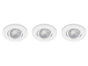 Prolight spot LED encastrable 5W blanc 3 pieces