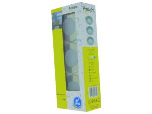 Prolight spot LED encastrable 5W nickel 3 pièces
