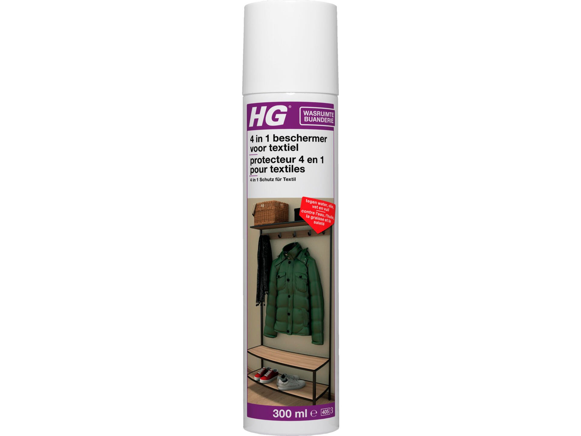 HG spray water-, olie-, vet- en vuildicht voor textiel 300ml