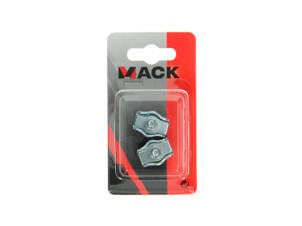 Mack staaldraadklem 4mm verzinkt 2 stuks