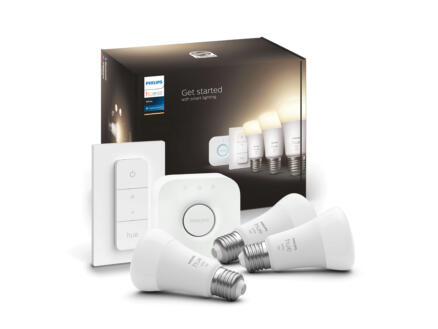 Philips Hue starterkit LED lamp E27 10,5W 3 stuks