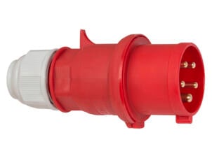 Brennenstuhl stekker 32A met schroefloze aansluittechniek rood