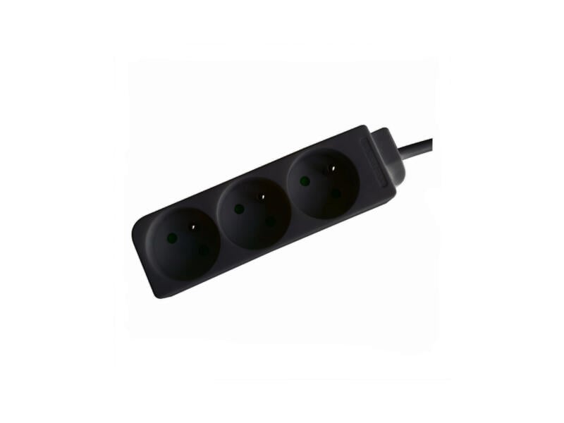 Profile Stopcontact 3v 60cm snoer zwart