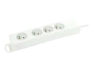 Profile stekkerdoos 4x met kabel 5m wit