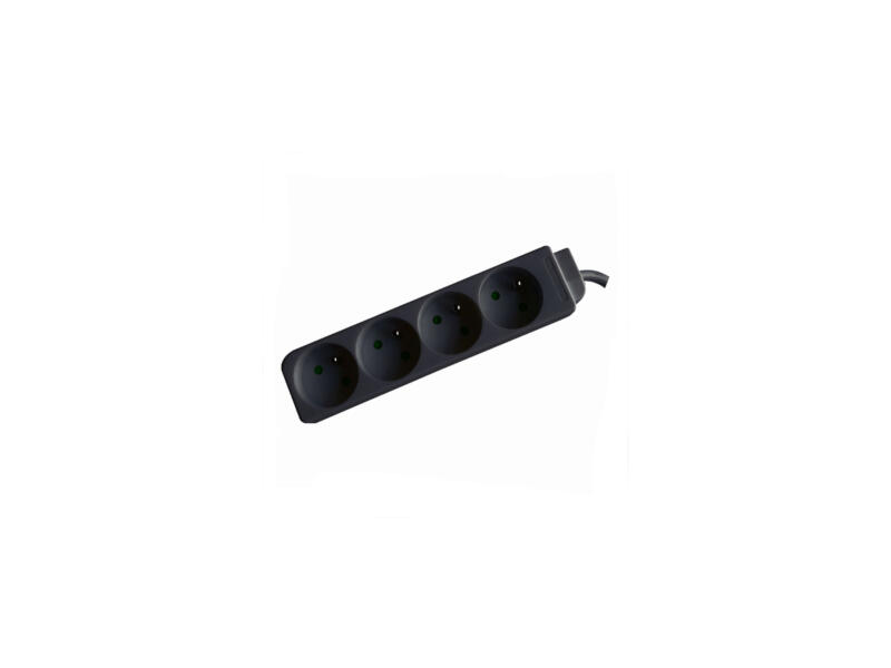 Profile Stopcontact 4v 60cm snoer zwart