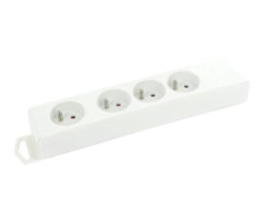 Profile stekkerdoos 4x wit