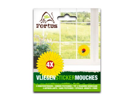 Fortus sticker fenêtre anti-mouches 4 pièces 1