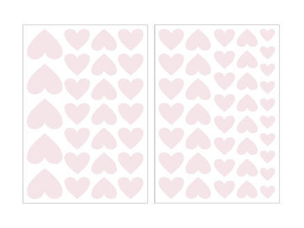 Art for the Home stickers muraux coeur rose clair 1