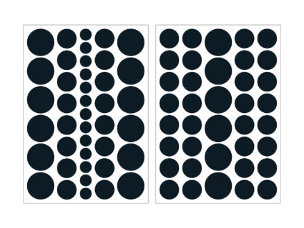 Art for the Home stickers muraux pois noir 1