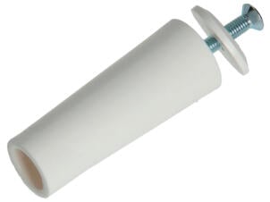 Mack stootdop rolluik 60mm wit 2 stuks