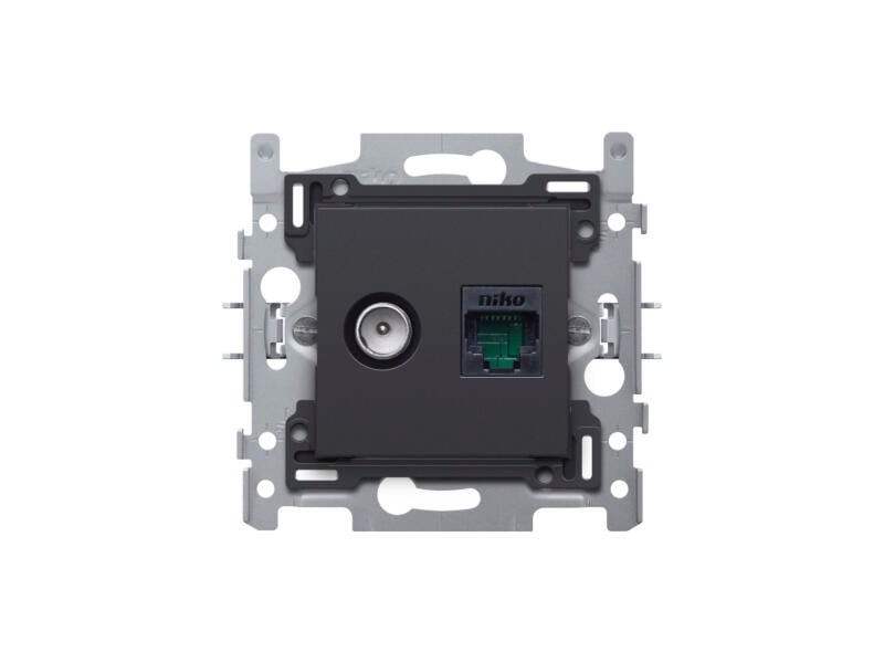 TEM - KM37MW Socket RJ45 Cat. 5e UTP 1M, color White matt, Modul TEM - KM37MW Socket RJ45 Cat. 5e UTP 1M, color White matt, Modul