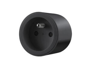 Qnect stopcontact met energiemeter wifi 16A zwart
