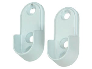 Mack support tringe de garde-robe blanc
