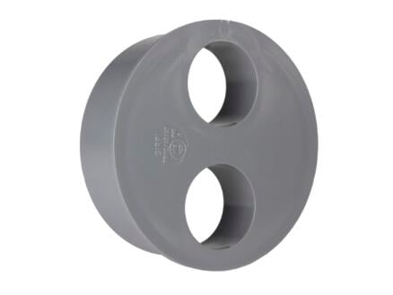 Scala tampon de réduction 110mm 40x40 mm PVC gris 1