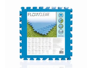 Bestway tapis de sol piscine en dalles 50x50 cm bleu 9 dalles