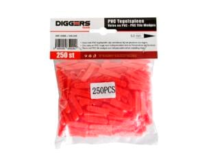 Diggers tegelspie 5mm 250 stuks