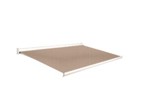 Domasol tente solaire électrique F10 400x250 cm pique de sable D282 avec armature blanc crème RAL 9001