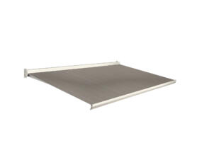 Domasol tente solaire électrique F10 400x300 cm gris clair D293 avec armature blanc crème RAL 9001