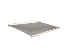 Domasol tente solaire électrique F10 400x300 cm taupe crème D285 avec armature blanc crème RAL 9001