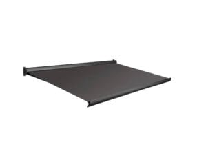 Domasol tente solaire manuel F10 500x250 cm brun foncé et armature gris anthracite