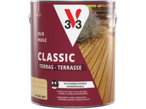 V33 terrasolie mat 2,5l kleurloos