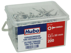 Hubo terrasschroeven TX25 50x5 mm 200 stuks