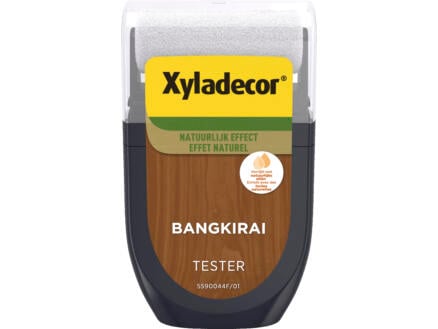 Xyladecor tester houtbeits natuurlijk effect 30ml bangkirai 1