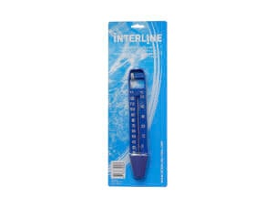 Interline thermomètre en °C et °F 25cm avec cordon