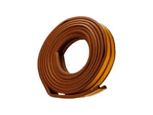 Confortex tochtstrip P 6m 0,9cm bruin