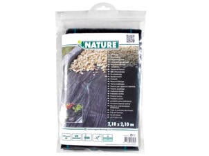 Nature toile de paillage 2,10x2,10 m 100 g/m² noir