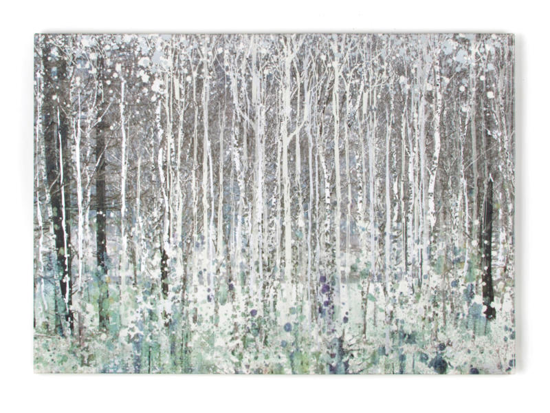 Art for the Home toile imprimée 100x70 cm forêt gris/vert