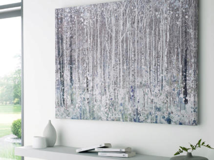 Art for the Home toile imprimée 100x70 cm forêt gris/vert