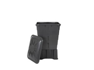 Garantia tonneau de pluie rectangle 300l sans robinet gris