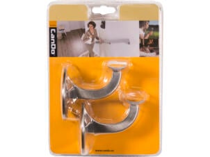 CanDo trapleuninghouder Helsinki RVS-look 2 stuks