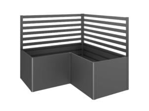 Biohort treillis pour Potager Surélevé L 102x102 cm gris foncé métallique 2 pièces