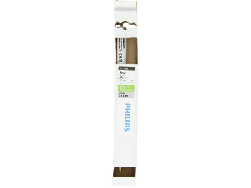 Philips tube néon T5 6W 226mm blanc froid