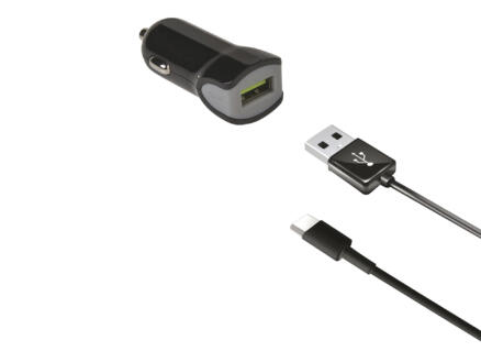 Celly turbo autolader USB Type C 2,4A 1