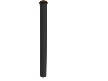 Saninstal tuyau pour poêle à pellets 80mm 1m noir 1