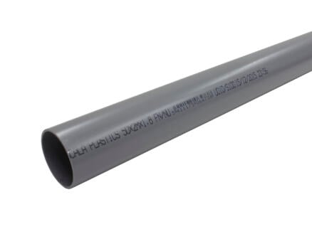 Scala tuyau sanitaire NU 80mm 1m PVC gris 1