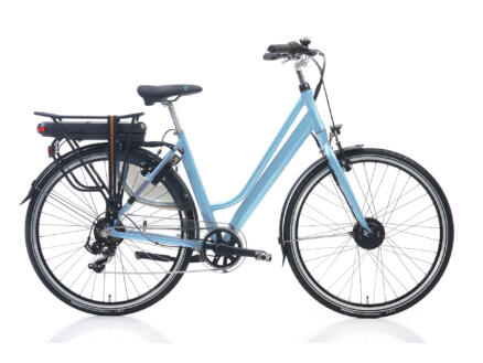 Minerva vélo électrique femme moteur roue avant taille 54 bleu clair 1
