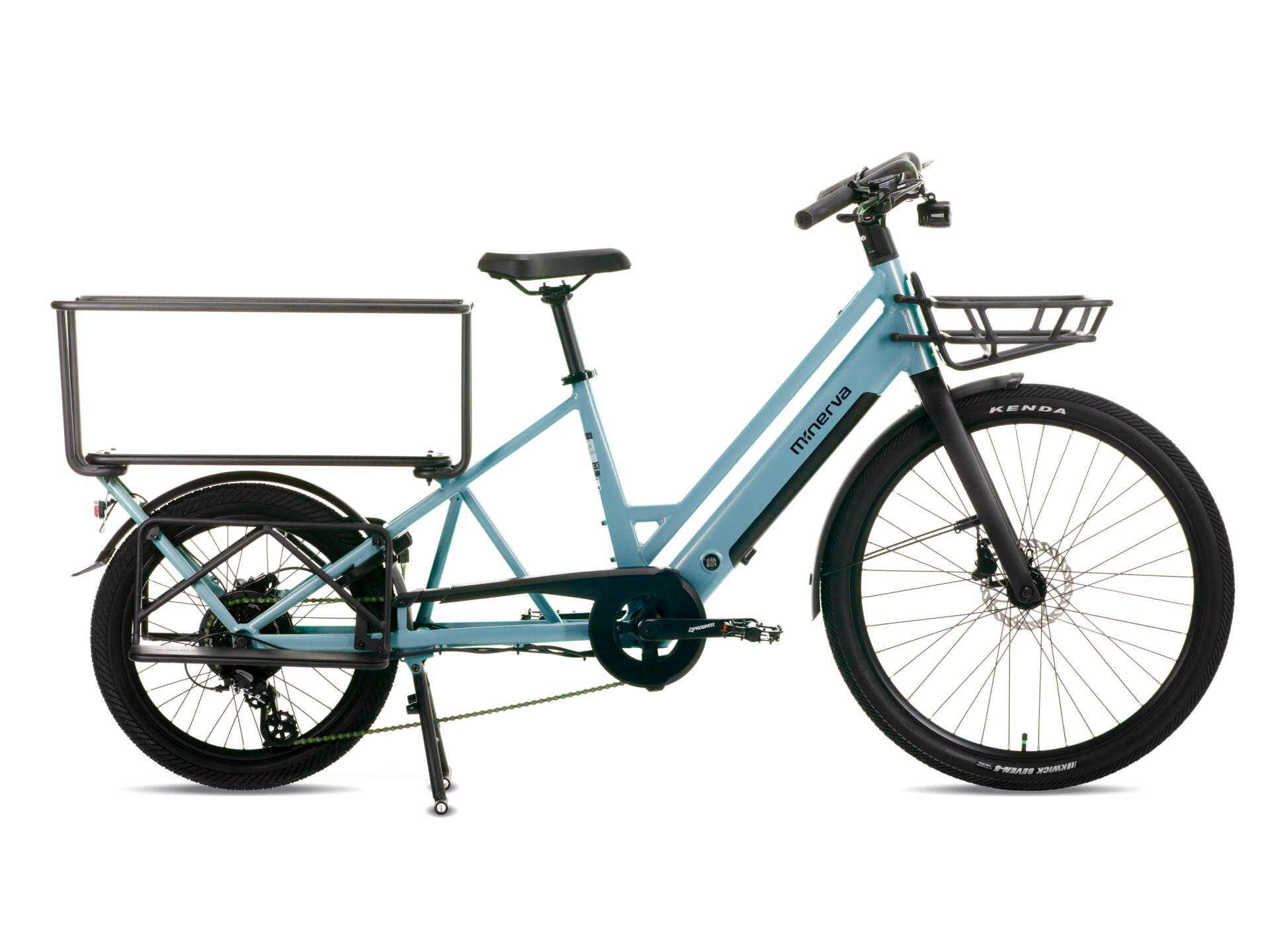 Minerva vélo longtail électrique bleu