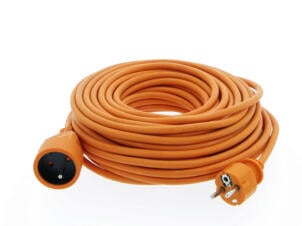Profile verlengsnoer 20m 3G 1,5mm² oranje