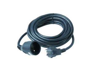 Profile verlengsnoer 5m 1,5mm² 3G zwart