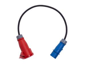Blaupunkt verloopkabel CEE blauw/CEE rood 0,85m