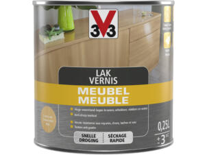 V33 vernis / lak meubel deco mat 0,25l lichte eik