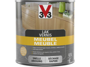 V33 vernis / lak meubel deco zijdeglans 0,5l lichte eik