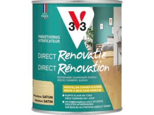 V33 vernis / lak parket renovatie zijdeglans 0,75l kleurloos