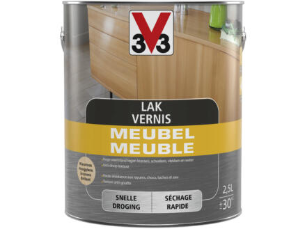 V33 vernis / laque meuble brillant 2,5l incolore 1